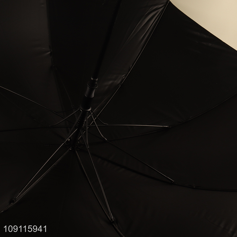 Online wholesale black windproof waterproof business umbrella for men women