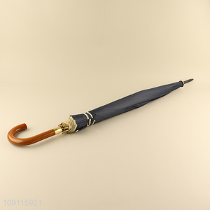 China factory windproof waterproof j-shaped handle portable umbrella
