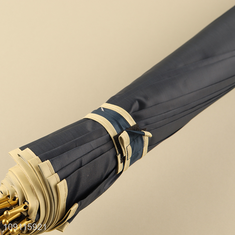 China factory windproof waterproof j-shaped handle portable umbrella