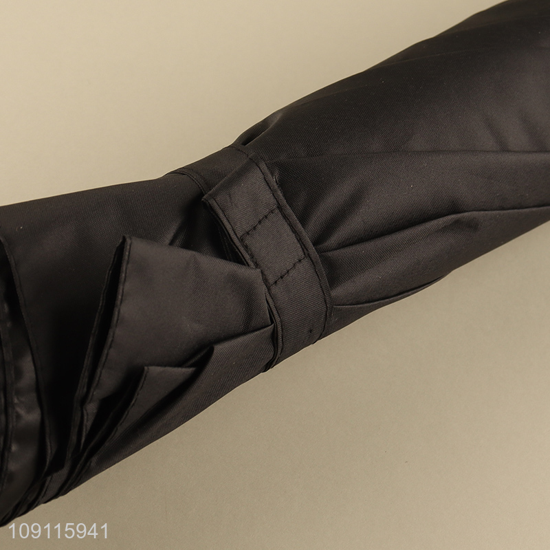 Online wholesale black windproof waterproof business umbrella for men women