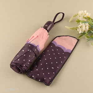 Popular products portable folding windproof waterproof umbrella with cover