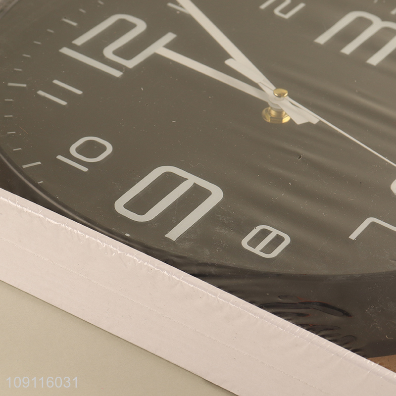 High quality round black wall clock home decor wall decor