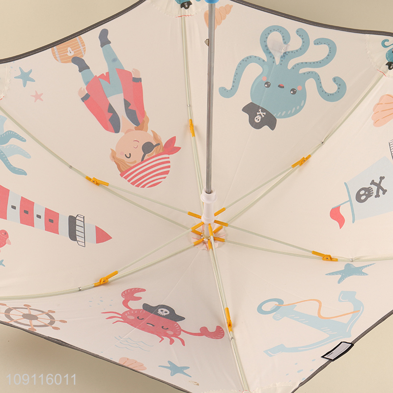 New arrival cartoon printed windproof waterproof umbrella for children