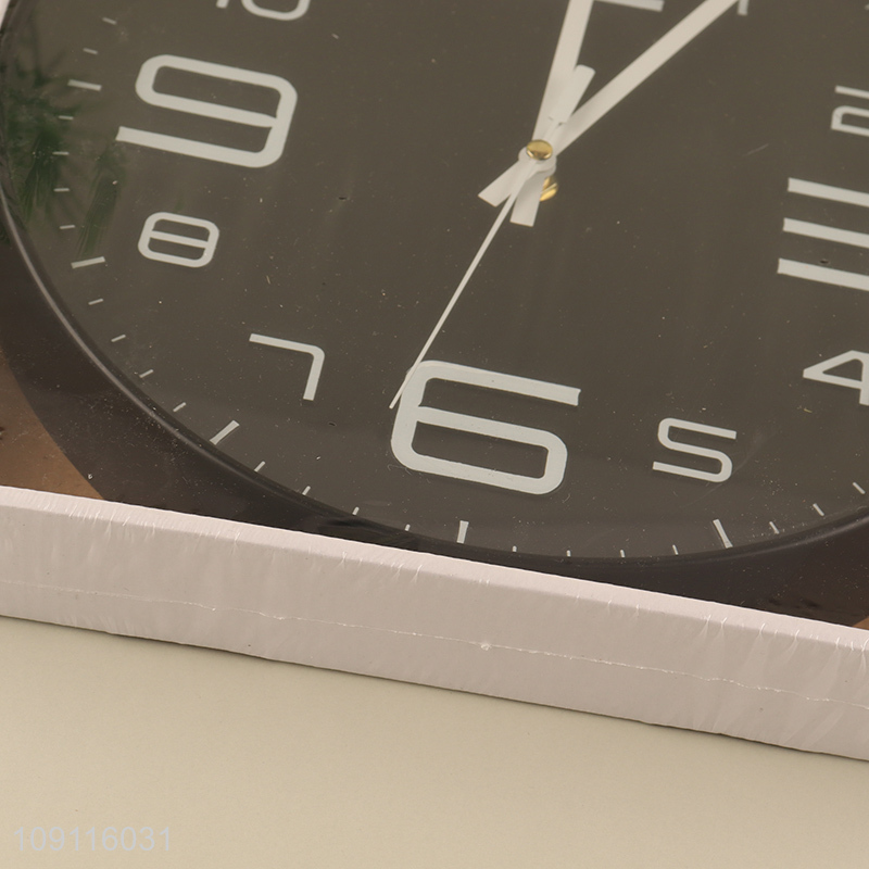 High quality round black wall clock home decor wall decor