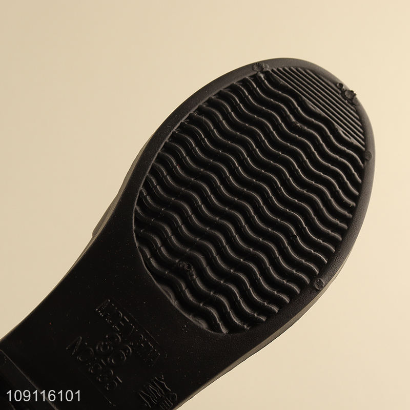 Top products black waterproof outdoor rain boots fashion rain boots