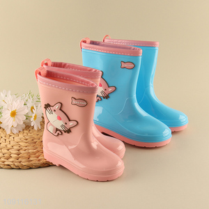 China products cartoon anti-slip waterproof children rain boots