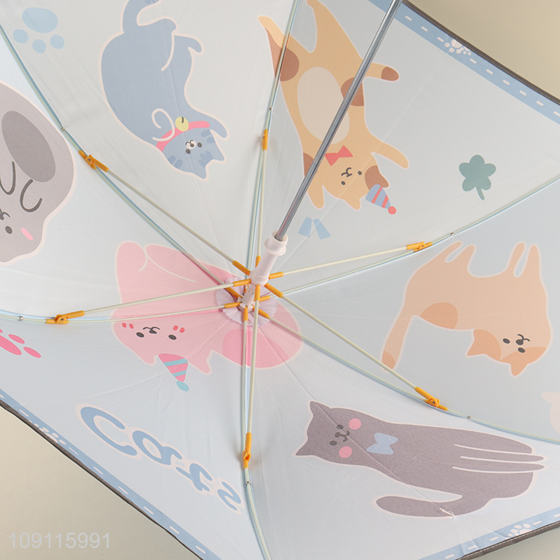 Most popular cartoon printed children windproof waterproof umbrella