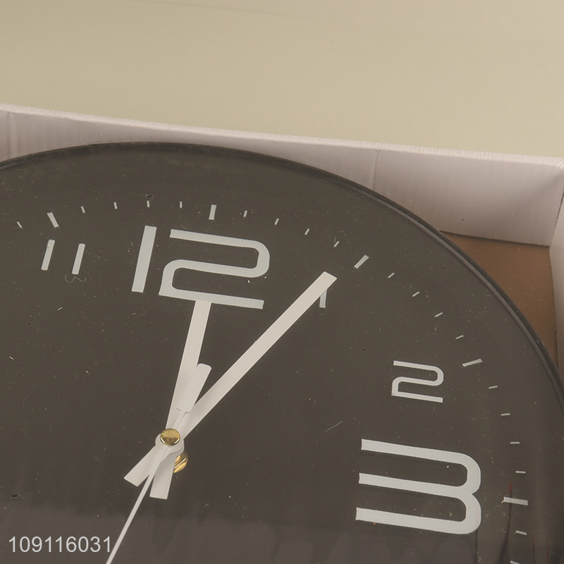 High quality round black wall clock home decor wall decor