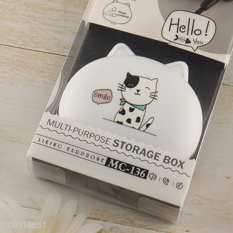 Top selling portable mobile phone earphones earbuds with storage box