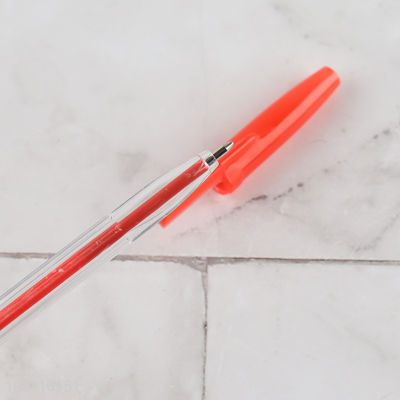 Hot selling multicolor 6pcs school office stationery ballpoint pen set