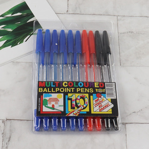 Hot products 10pcs school office stationery writing pen ballpoint pen
