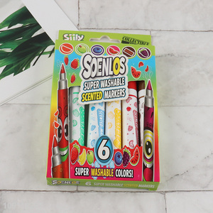 Online wholesale 6pcs washable children painting watercolor pen set