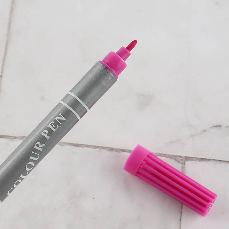 Most popular double-headed 12colors painting watercolor pen for sale