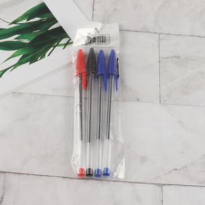 Hot items 4pcs school office stationery ballpoint pen set for writing