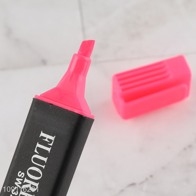 Hot items 4pcs non-toxic school office stationery highlighters pen