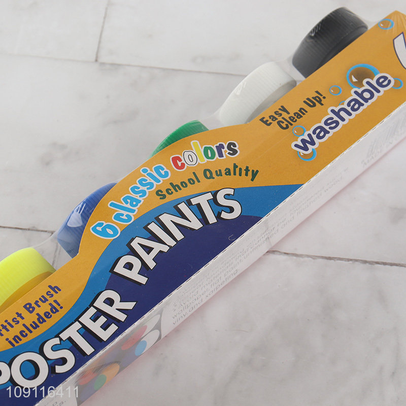 Online wholesale 6colors washable non-toxic watercolor paint for painting