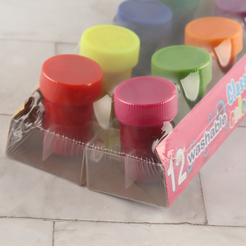 Most popular 12colors washable watercolor paint for art supplies