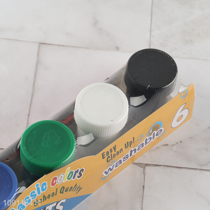 Online wholesale 6colors washable non-toxic watercolor paint for painting