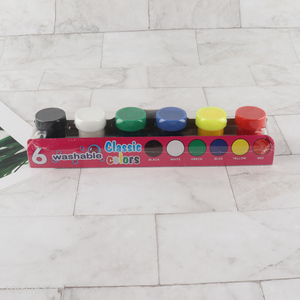Online wholesale 6colors washable non-toxic watercolor paint for painting