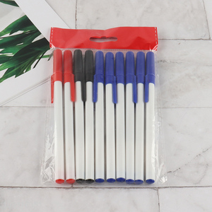 China wholesale 10pcs school office stationery ballpoint pen set