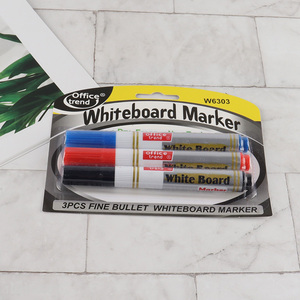 Best quality 3pcs non-toxic white board maker for school office