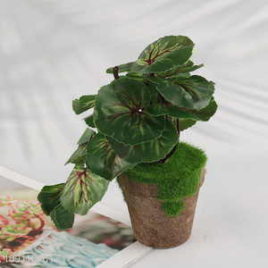 Yiwu market home office decor plastic natural artificial bonsai fake potted plants