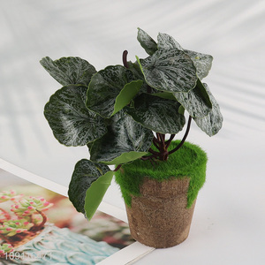 Online wholesale natural plastic artificial bonsai artificial potted plants