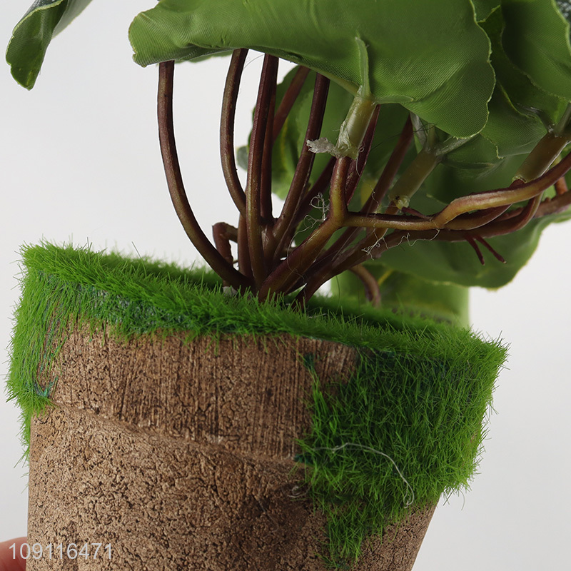 Online wholesale natural plastic artificial bonsai artificial potted plants