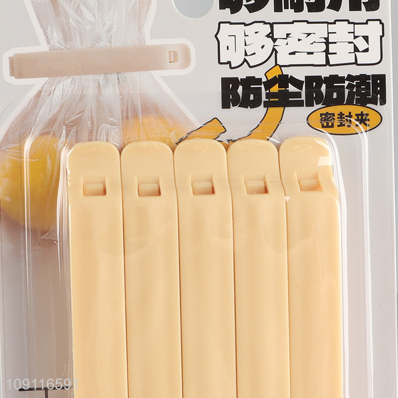 Wholesale 5PCS Large Plastic Food Bag Clips Kitchen Sealing Clips for Bags