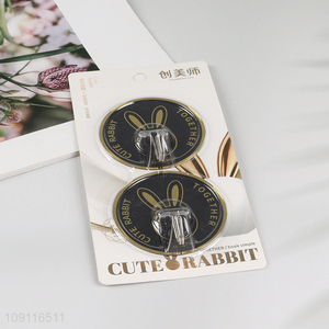 New Arrival 2PCS Wall Mounted Hooks Adhesive Hooks for Kitchen Bathroom