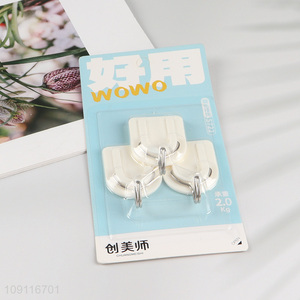New Product 3PCS Wall Hanging Hooks Strong Adhesive Hooks for Hanging