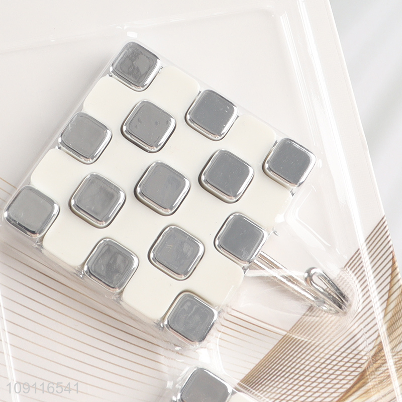 Factory Supply 2PCS Adhesive Hooks Wall Hanging Hooks Towel Coat Hooks