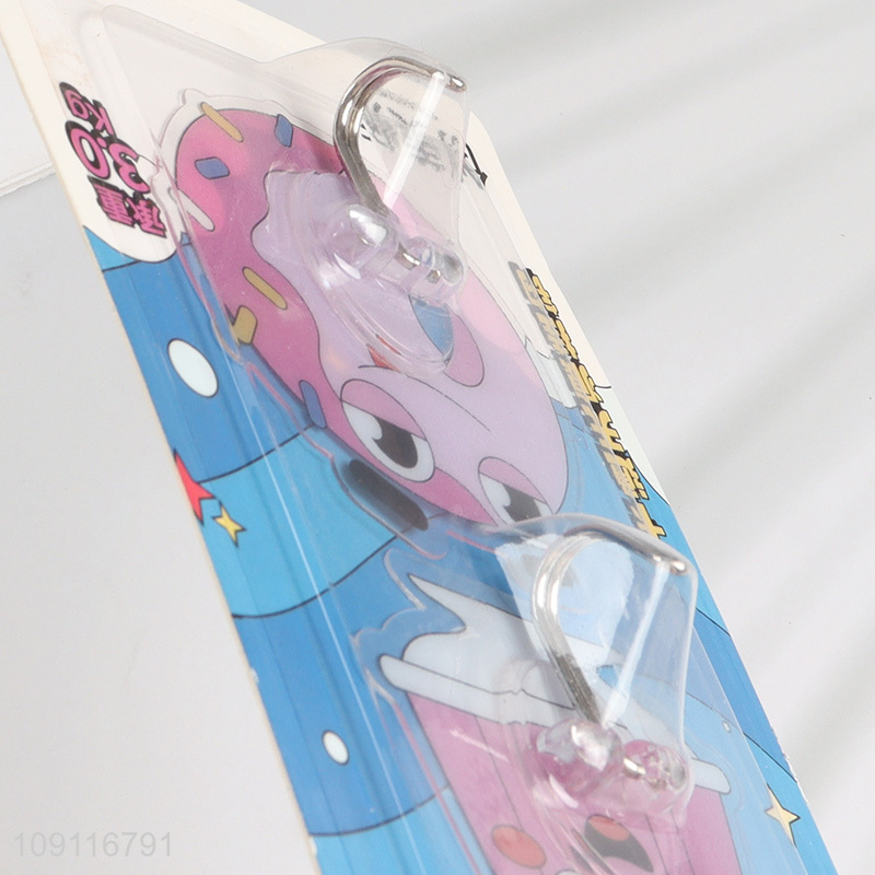 New Product 2PCS Wall Mounted Hooks Adhesive Hooks for Kitchen Bathroom