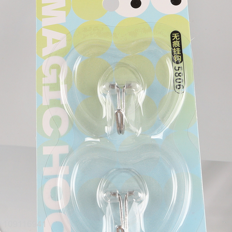 High Quality 3PCS Wall Mounted Hooks Heavy Duty Seamless Adhesive Hooks