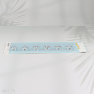 Hot Selling Adhesive Wall Mounted Heavy Duty Coat Rack with 5 Coat Hooks