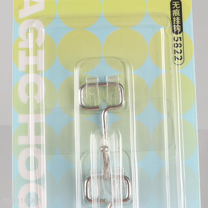 Factory Price 2PCS Adhesive Hooks Wall Hanging Hooks Towel Coat Hooks