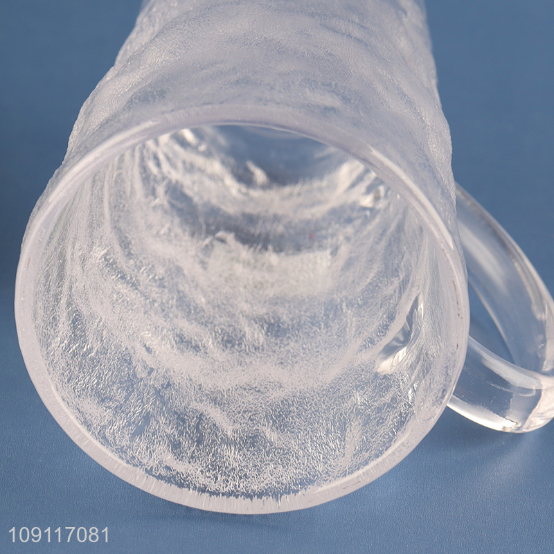 Top selling unbreakable glass water cup drinking cup with handle