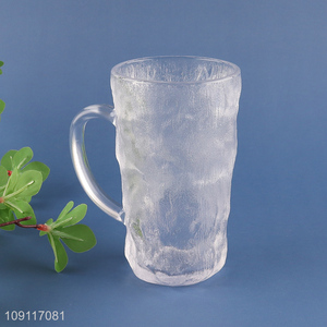 Top selling unbreakable glass water cup drinking cup with handle