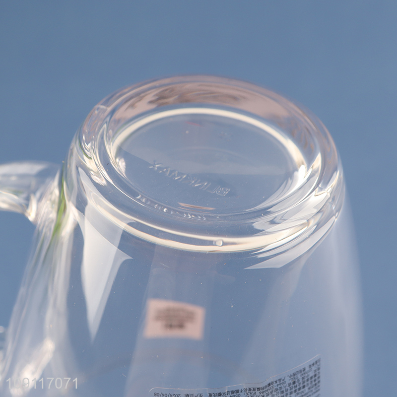 China products glass unbreakable water cup drinking cup with handle