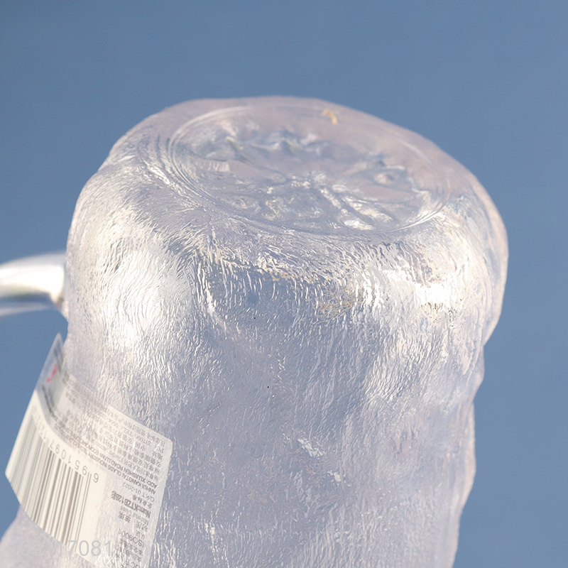 Top selling unbreakable glass water cup drinking cup with handle
