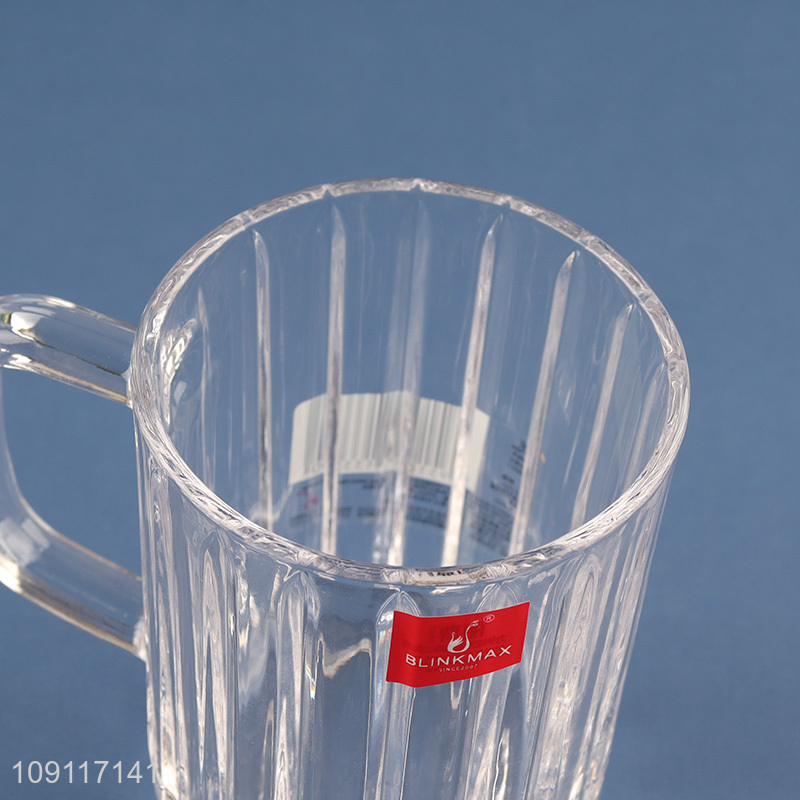 High quality glass clear water cup drinking cup water mug for sale