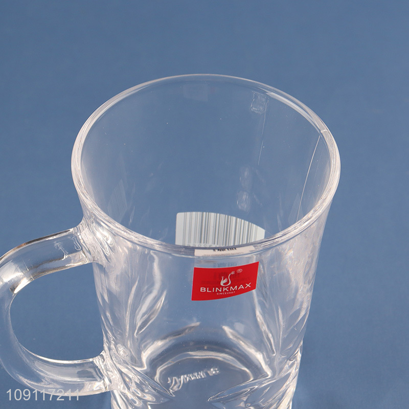 Most popular unbreakable clear glass water cup drinking cup beer mug for sale