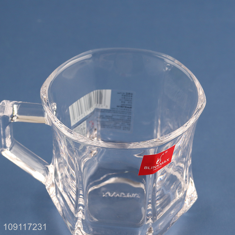 Low price unbreakable glass clear water cup drinking cup coffee mug
