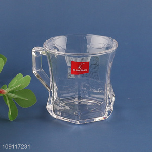 Low price unbreakable glass clear water cup drinking cup coffee mug