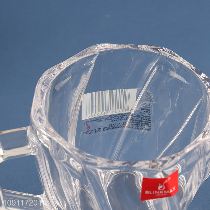 Popular products glass unbreakable water cup drinking cup beer mug with handle