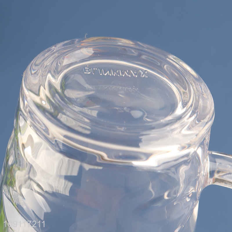 Most popular unbreakable clear glass water cup drinking cup beer mug for sale