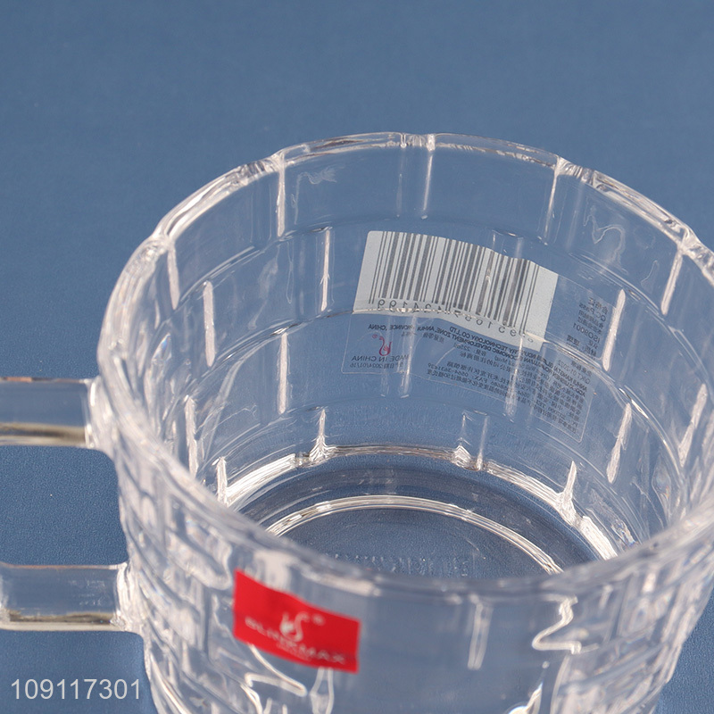 Top sale glass unbreakable water cup drinking cup coffee mug with handle