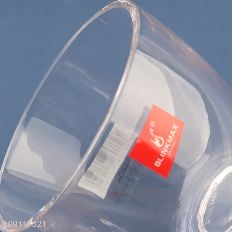 Yiwu market clear unbreakable glass water cup drinking cup with handle