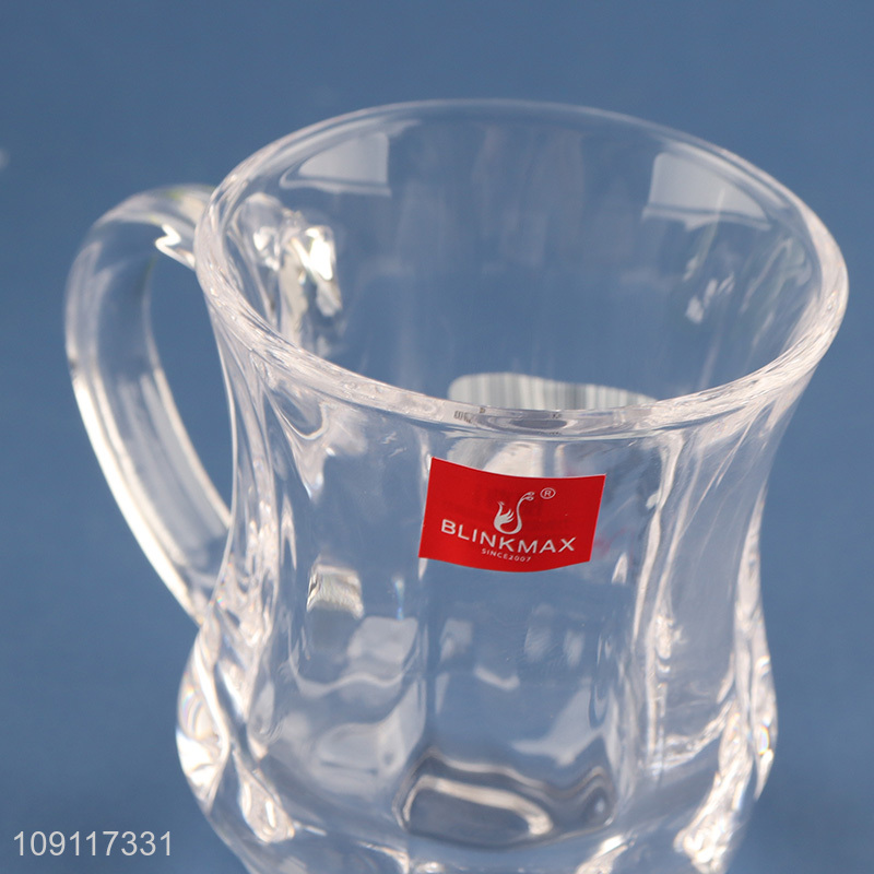 Latest design clear glass unbreakable water cup drinking cup milk mug