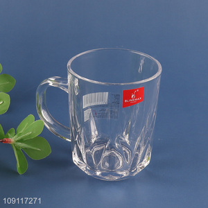 Most popular unbreakable glass water cup drinking cup beer mug with handle